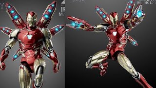 New iron man mark 85 action figure dlx revealed by threezero [upl. by Voss]