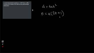 A Level Maths  Parametric Equations Q1 mathsquestionsapp [upl. by Hirasuna119]