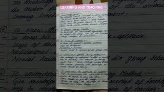 Educational psychology and the teaching learning processLearning and teachingsem2BEd notes [upl. by Enitsugua576]