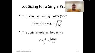 Production Lot sizing model [upl. by Cindie]