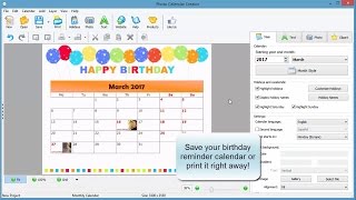 How to Create a Birthday Reminder Calendar [upl. by Yellehs]