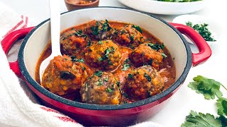 Slow Cooker Meatballs Marinara Recipe [upl. by Sivel]