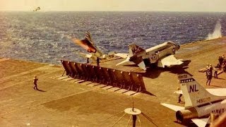 F4 Phantom II Mishap VF151 USS Coral Sea [upl. by Byrn487]