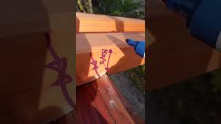 Wofür ist die Kerve im Sparren diy woodworking wood [upl. by Nonnahsed871]