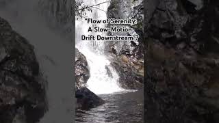 quotTranquil Journey Watching the Water Flow from Summit to Streambedquot youtube nature waterfall [upl. by Syxela]