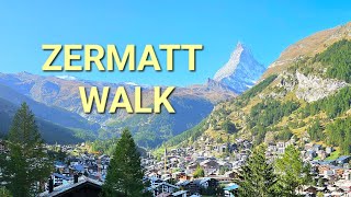 ZERMATT WALK  SWITZERLAND 2024 4K [upl. by Milinda]