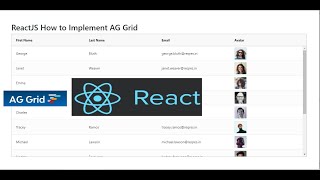 ReactJS How to Implement AG Grid [upl. by Bora]