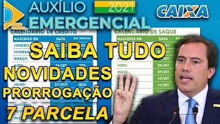 CALENDÁRIO DA 7 PARCELA DO AUXÍLIO EMERGENCIAL 2021 ATUALIZADO  VAI TER MAIS PARCELAS [upl. by Aketal]