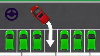 Simplified animated guide to Reverse Parking [upl. by Gleda]