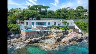 Waterfront Villa in Cannes Côte dAzur  Luxury Property [upl. by Denny]