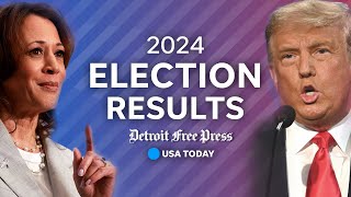 Live Michigan election results 2024 election updates of Harris vs Trump presidential race [upl. by Konstance]