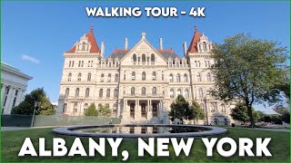 🚶‍♂️Albany New York Architectural Marvels 4K Walking Tour [upl. by Tuckie435]