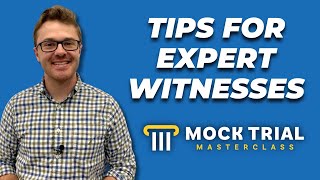 Tips for Expert Witnesses How to Play an Expert in Mock Trial [upl. by Aramahs197]