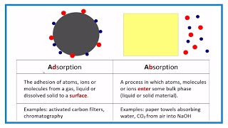 Adsorption vs Absorption Difference between Adsorbing and Absorbing [upl. by Atiuqaj]