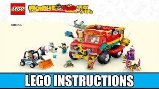 LEGO Instructions  Monkie Kid  80055  Monkie Kids Team Power Truck  Season 5 [upl. by Tema]