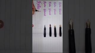 Lettering with Calligraphy Pen set  shorts ytshortsvideo [upl. by Elleinet]