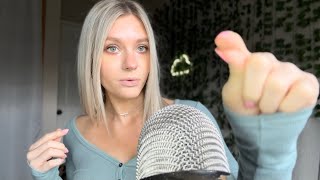 ASMR Mouthing Trigger Words Southern Accent and Tracing [upl. by Introc]