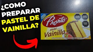 Como hacer pastel de vainilla de caja con harina marca pronto  Horno Electrico Oster [upl. by Nillor420]