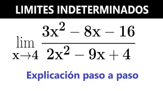 límites indeterminados por factorización  ejercicio 6 [upl. by Eecram383]