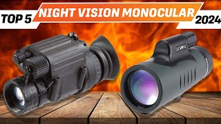 Top 5 BEST Night Vision Monocular You can Buy Right Now 2024 [upl. by Refinej]