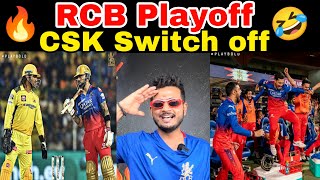 TATA IPL 2024  RCB vs CSK Match Review  RCB Playoff  Virat Kohli  MS Dhoni  Prakash RK [upl. by Barcellona]