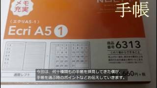 ノルティ（NOLTY）能率手帳2017ウィークリー エクリA51 キャメル 6313紹介 [upl. by Edan]