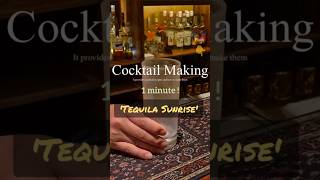 Tequila Sunrise 1minute Cocktail Making [upl. by Etsyrk356]