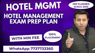 Hotel Management Exam Prep Plan [upl. by Kcirre]