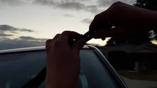 Toyota RAV4 2003 How to Change Front Screen Wiper Blades [upl. by Nimesay]