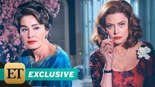 EXCLUSIVE Jessica Lange and Susan Sarandon on Playing Bitter Rivals in Feud Bette and Joan [upl. by Hendrickson200]