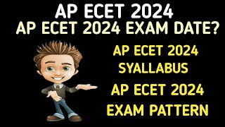 AP ECET 2024 EXAM DATES AP ECET 2024 SYALLABUS AP ECET 2024 EXAM PATTERN AP ECET EXAM MARKS [upl. by Weinman]