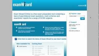 Edexcel examWizard demonstration [upl. by Aryhs]