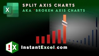 Creating a Split Broken axis Chart in Excel [upl. by Letsyrc]