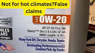 0W20 vs 5W30 for hot climates Why both viscosity rated for hot climates [upl. by Essilrahc]