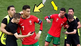 Ronaldo Refuses Selfie with Pitch Invader in Turkey  Ronaldo Was Angry [upl. by Ilajna]