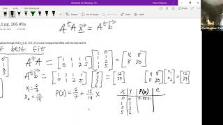 Numerical Analysis Least Squares [upl. by Gwen94]