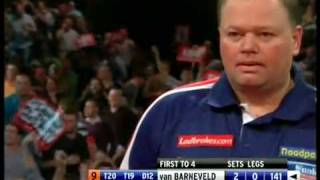 Raymond Van Barneveld 9 Dart Finish 2010 World Championship [upl. by Clite]