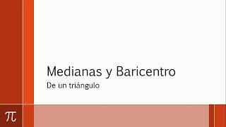 Mediana y Baricentro [upl. by Eimar]