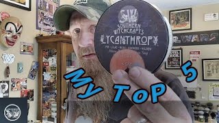 Southern Witchcrafts ToP 5 fragrances Tobins Quick 5 episode 7 [upl. by Delmer]