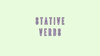 Stative Verbs  Μάθημα Γραμματικής  Zoenglish [upl. by Yuri]