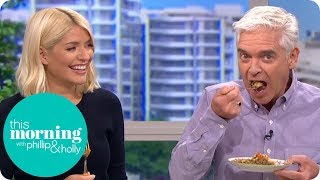 Holly and Phil Cant Get Enough of Liam Charles Cheeseburger Cottage Pie  This Morning [upl. by Valida89]