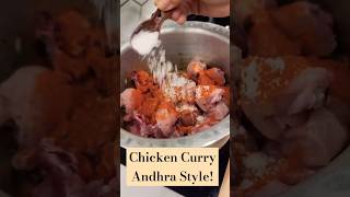 Chicken Curry Andhra Style food cooking [upl. by Assin298]