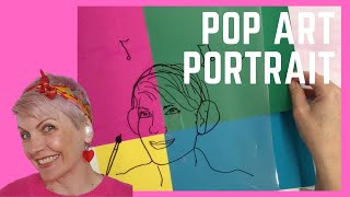 Super simple and easy Pop Art Portrait for kids from a photograph [upl. by Omar]