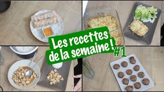 Recettes de la semaine  1  Rouleaux de printemps  Gratin de ravioles [upl. by Iadam469]