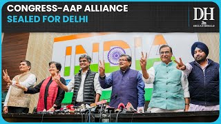 Congress AAP seal alliance in Delhi Haryana Gujarat Chandigarh Goa All eyes on West Bengal now [upl. by Galloway]