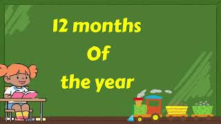 Twelve months of the year 12months kindergarten [upl. by Olympias]