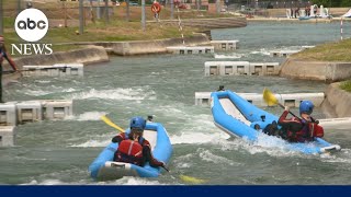 Introducing kayak cross the new event to debut at Paris Olympics [upl. by Meeharb]