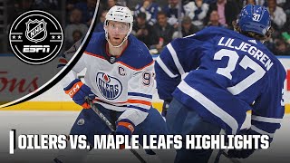 Toronto Maple Leafs vs Edmonton Oilers  Full Game Highlights  NHL on ESPN [upl. by Agata]