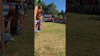 Wiener dog race 2024 at Alderbrook Park Oktoberfest wienerdog dograce oktoberfest [upl. by Arbe963]