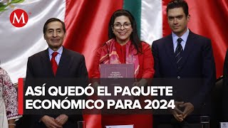 Ramírez de la O entrega el paquete económico 2024 [upl. by Dian]